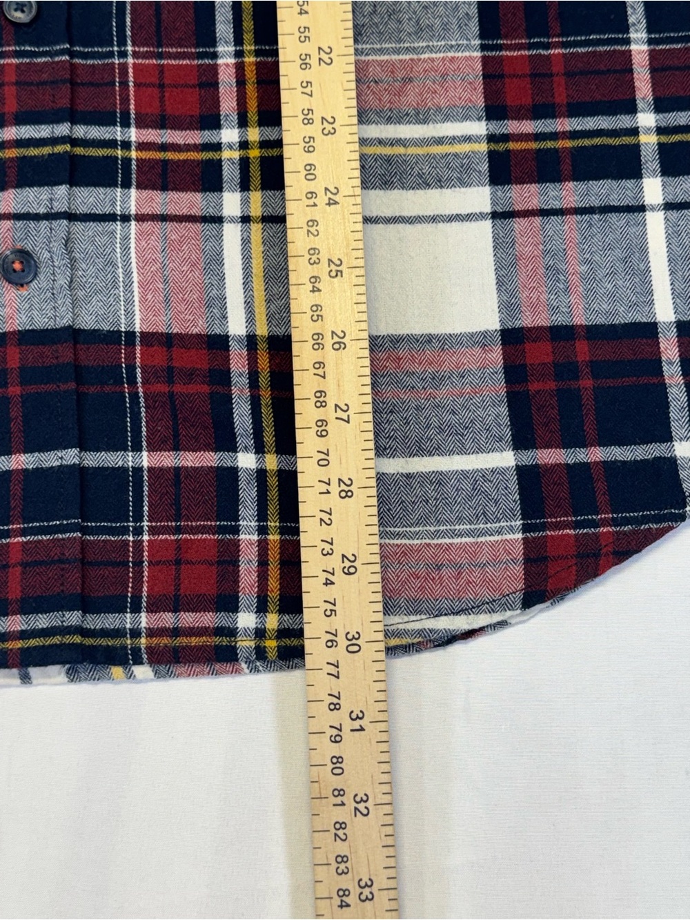 Weatherproof Red, Navy & White Plaid Button-Down Shirt - Picture 5 of 8